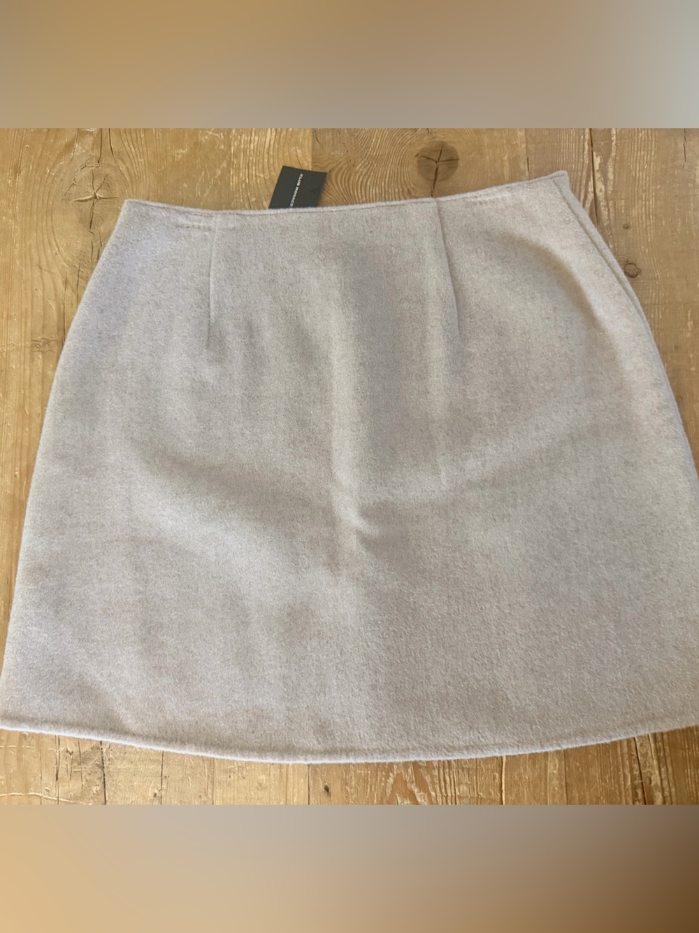 Club Monaco BNWT Classic Light Gray Wool Blend Mini Skirt